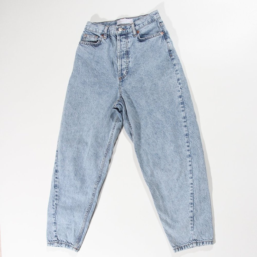 Topshop Ovoid Crop Moto Jeans - Picture 9 of 14
